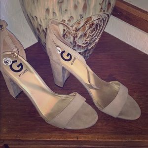 G by Guess ankle-strap heels